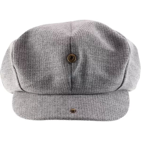 imageTrendy Apparel Shop Oversize Cotton Breathable Newsboy CapGrey