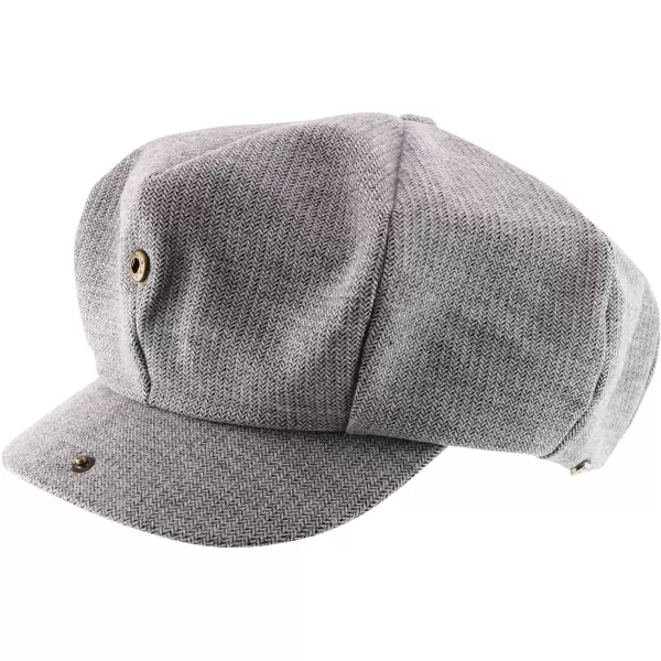 imageTrendy Apparel Shop Oversize Cotton Breathable Newsboy CapGrey