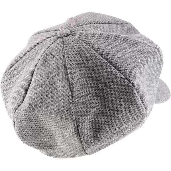 imageTrendy Apparel Shop Oversize Cotton Breathable Newsboy CapGrey