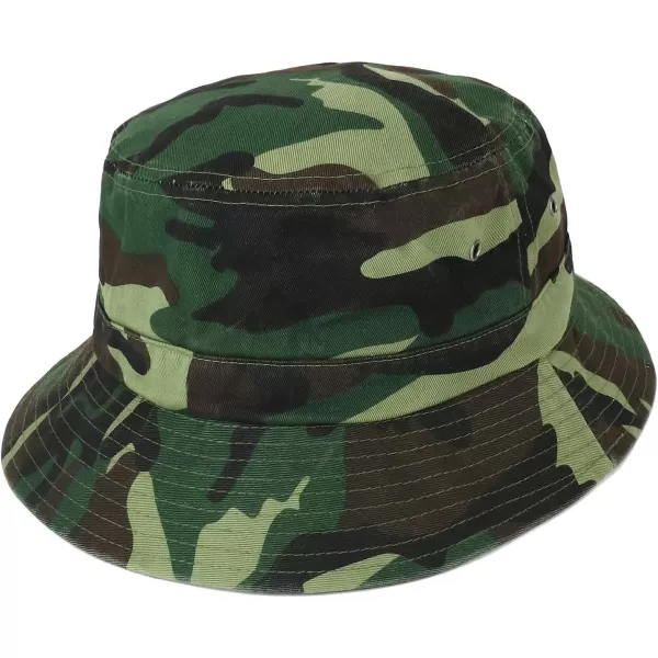 imageTrendy Apparel Shop Oversize XXL  XXXL Short Brim Outdoor Bucket HatCamo
