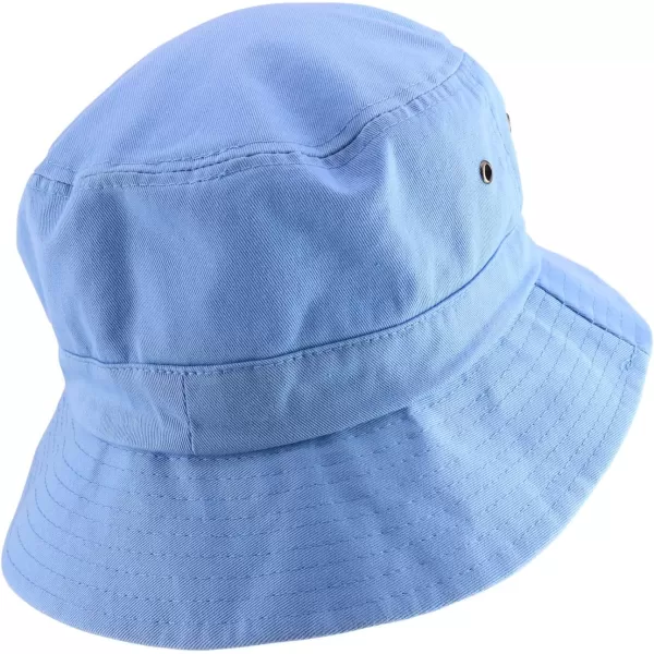imageTrendy Apparel Shop Oversize XXL  XXXL Short Brim Outdoor Bucket HatCarolina Blue