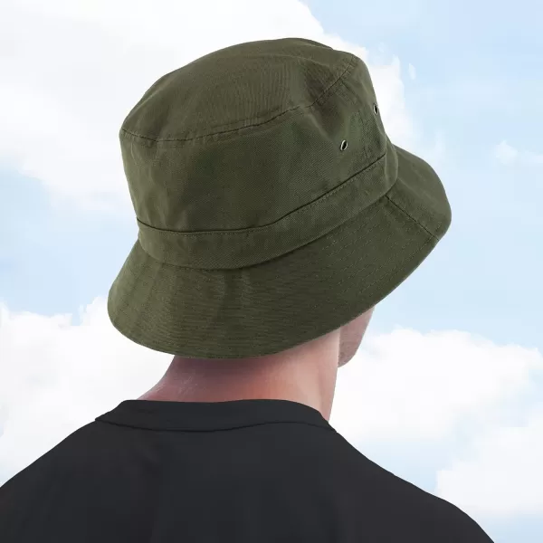 imageTrendy Apparel Shop Oversize XXL  XXXL Short Brim Outdoor Bucket HatKhaki