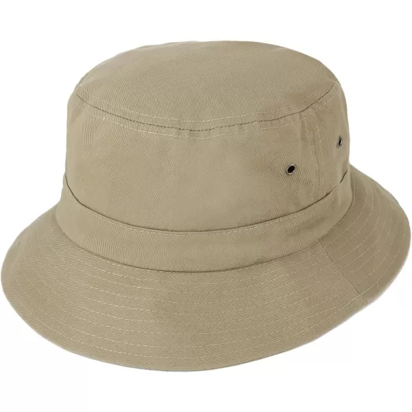 imageTrendy Apparel Shop Oversize XXL  XXXL Short Brim Outdoor Bucket HatKhaki
