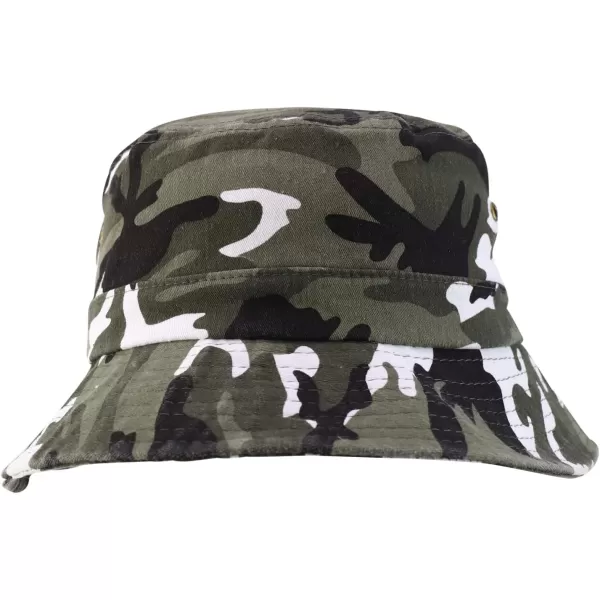 imageTrendy Apparel Shop Oversize XXL  XXXL Short Brim Outdoor Bucket HatUrban Camo