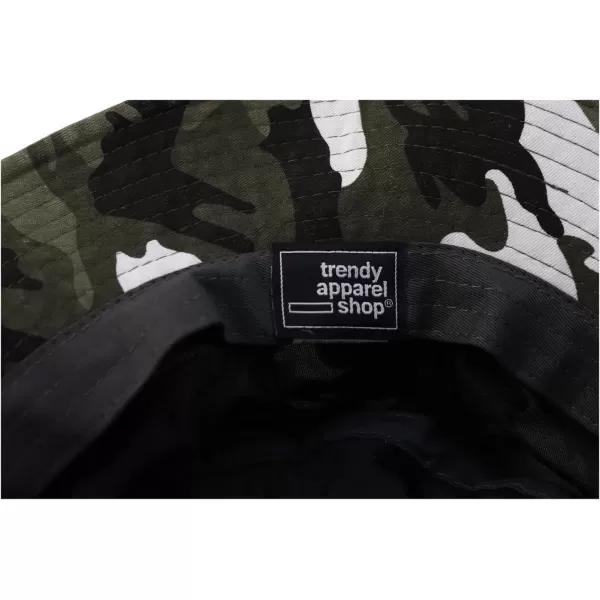imageTrendy Apparel Shop Oversize XXL  XXXL Short Brim Outdoor Bucket HatUrban Camo