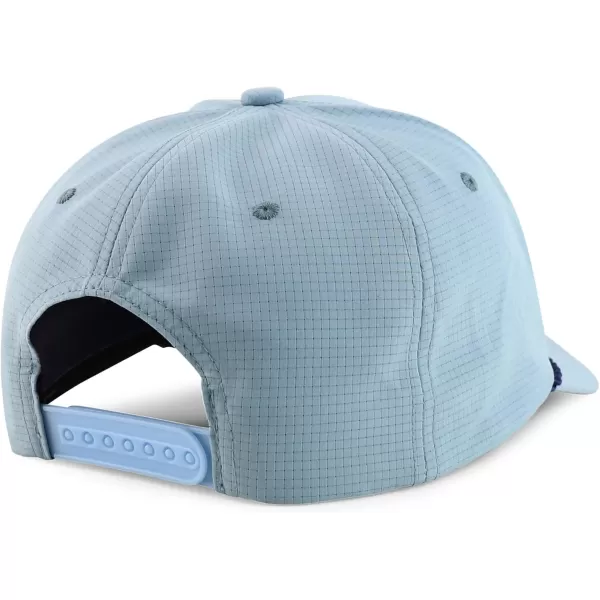 imageTrendy Apparel Shop Oversize XXL 5 Panel Ripstop Snapback Cap with Contrasting RopeLight Blue Navy