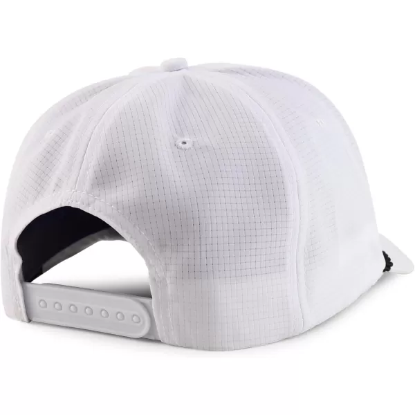 imageTrendy Apparel Shop Oversize XXL 5 Panel Ripstop Snapback Cap with Contrasting RopeWhite Black