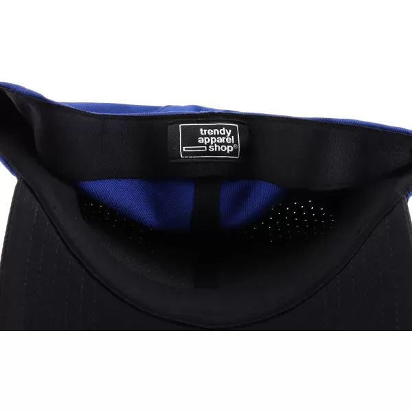 imageTrendy Apparel Shop Oversize XXL Breathable 2Tone Structured Air Thru Fitted Ball CapBlack Dark Blue
