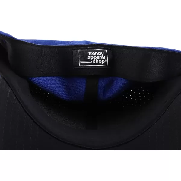 imageTrendy Apparel Shop Oversize XXL Breathable 2Tone Structured Air Thru Fitted Ball CapNavy Dark Blue