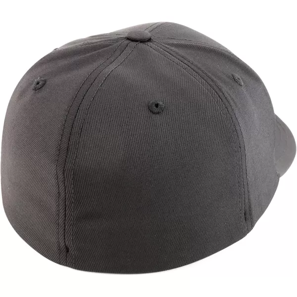 imageTrendy Apparel Shop Oversize XXL Breathable Plain 6 Panel Structured Air Thru Fitted Ball CapBlack