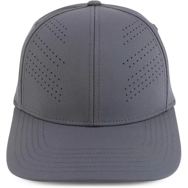 imageTrendy Apparel Shop Oversize XXL Breathable Plain 6 Panel Structured Air Thru Fitted Ball CapGrey
