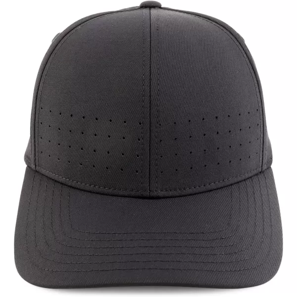 imageTrendy Apparel Shop Oversize XXL Classic Structured 6 Panel Curved Bill Stretchy Fitted Ball CapBlack