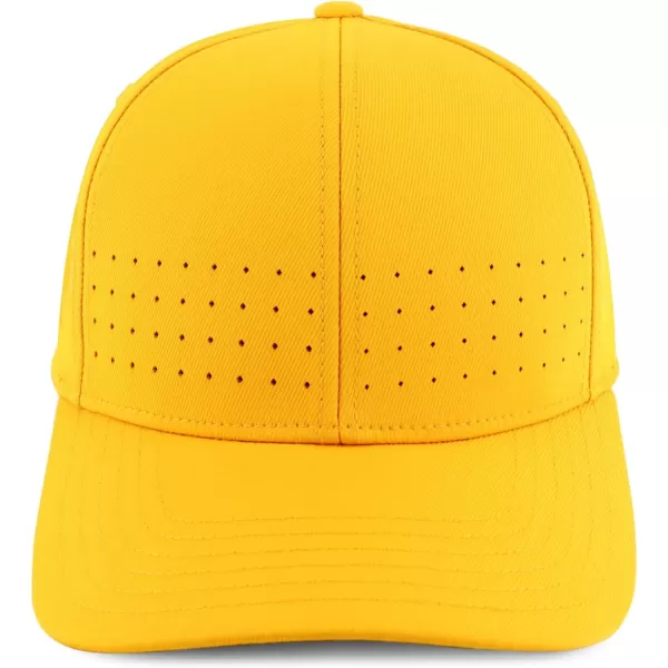 imageTrendy Apparel Shop Oversize XXL Classic Structured 6 Panel Curved Bill Stretchy Fitted Ball CapGold