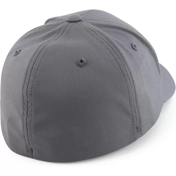 imageTrendy Apparel Shop Oversize XXL Classic Structured 6 Panel Curved Bill Stretchy Fitted Ball CapGrey