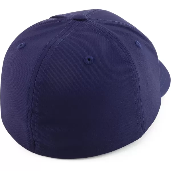 imageTrendy Apparel Shop Oversize XXL Classic Structured 6 Panel Curved Bill Stretchy Fitted Ball CapNavy