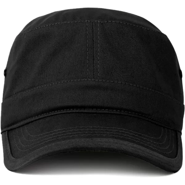 imageTrendy Apparel Shop Oversize XXL Flat Top Style Army CapBlack