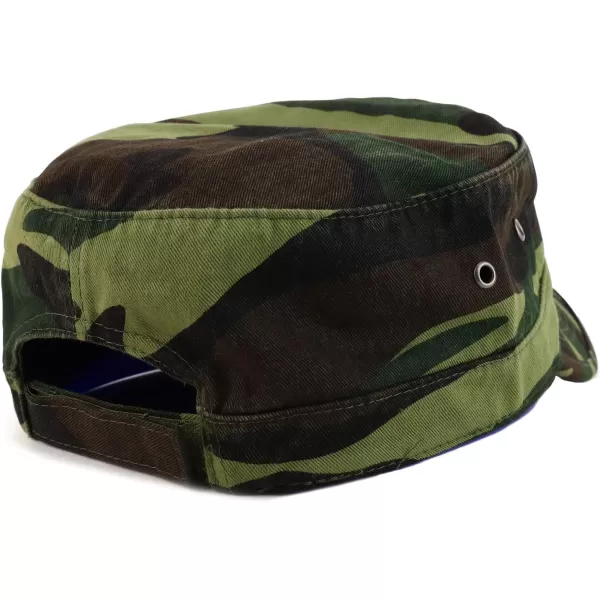 imageTrendy Apparel Shop Oversize XXL Flat Top Style Army CapCamo