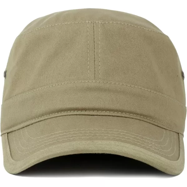imageTrendy Apparel Shop Oversize XXL Flat Top Style Army CapKhaki