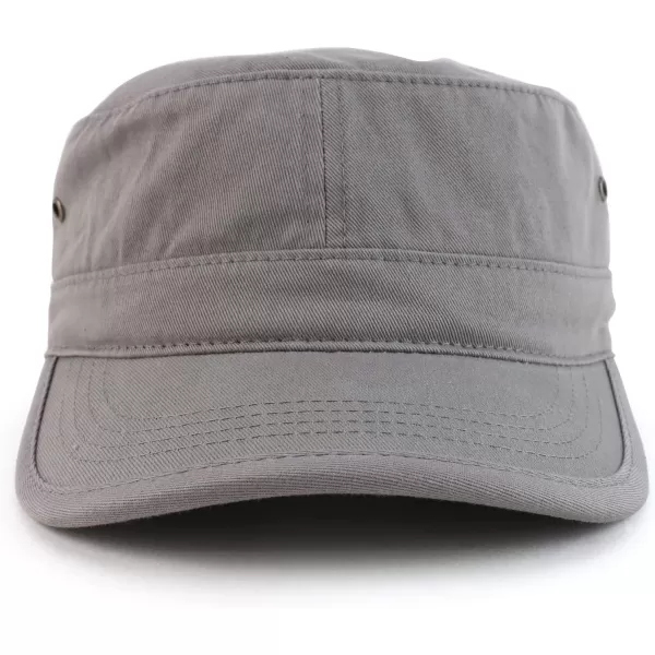 imageTrendy Apparel Shop Oversize XXL Flat Top Style Army CapLight Grey