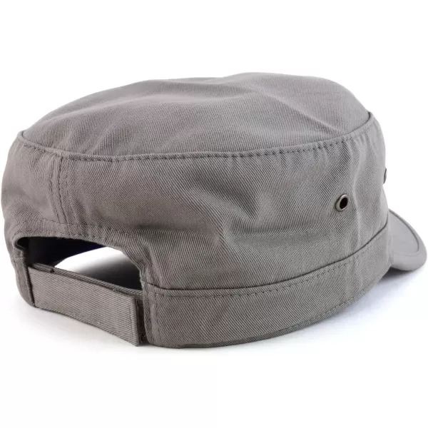 imageTrendy Apparel Shop Oversize XXL Flat Top Style Army CapLight Grey
