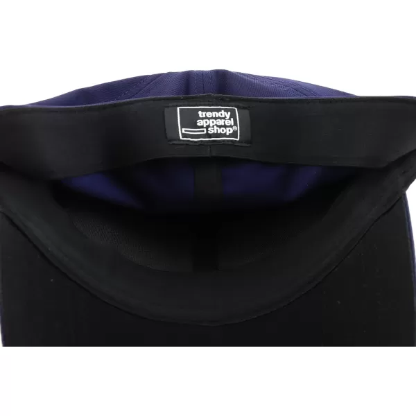 imageTrendy Apparel Shop Oversize XXL Plain Air Thru Structured Curved Bill Fitted CapNavy
