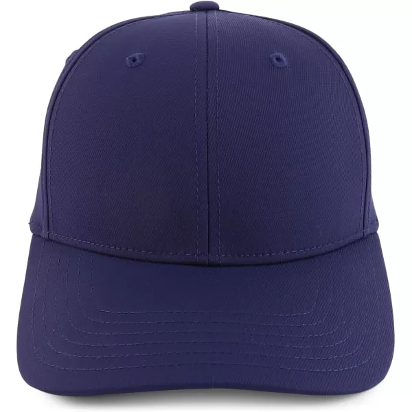 imageTrendy Apparel Shop Oversize XXL Plain Air Thru Structured Curved Bill Fitted CapNavy