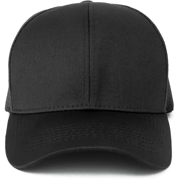 imageTrendy Apparel Shop Oversize XXL Structured Trucker Mesh Baseball CapBlack