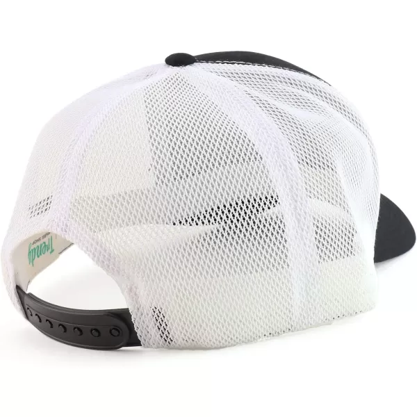imageTrendy Apparel Shop Oversize XXL Structured Trucker Mesh Baseball CapBlack White