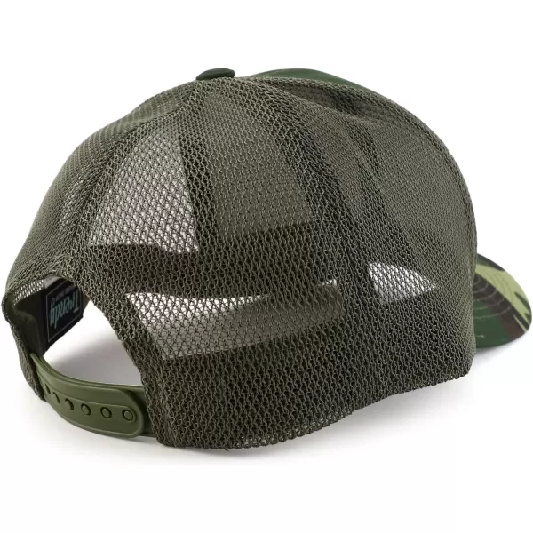 imageTrendy Apparel Shop Oversize XXL Structured Trucker Mesh Baseball CapCamo