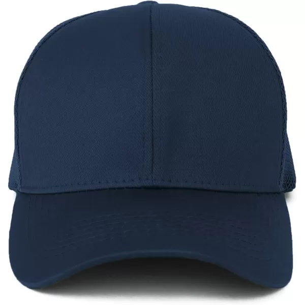 imageTrendy Apparel Shop Oversize XXL Structured Trucker Mesh Baseball CapNavy