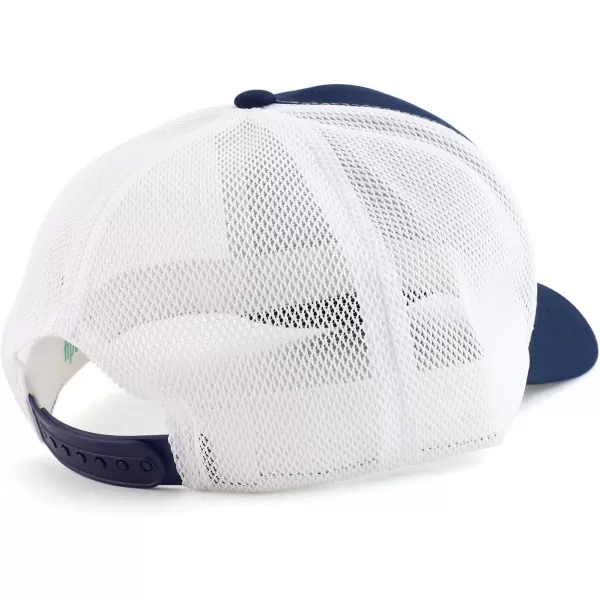 imageTrendy Apparel Shop Oversize XXL Structured Trucker Mesh Baseball CapNavy White