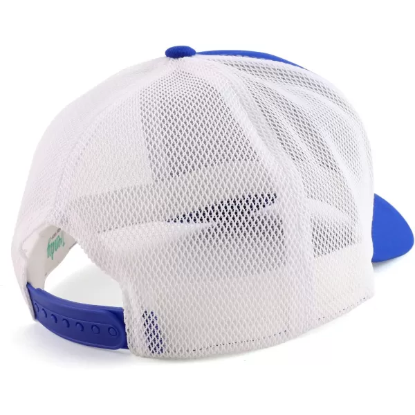 imageTrendy Apparel Shop Oversize XXL Structured Trucker Mesh Baseball CapRoyal White