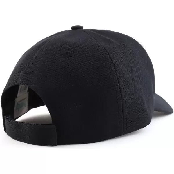 imageTrendy Apparel Shop Oversized Big XXL Safety Neon Structured Plain Baseball CapBlack