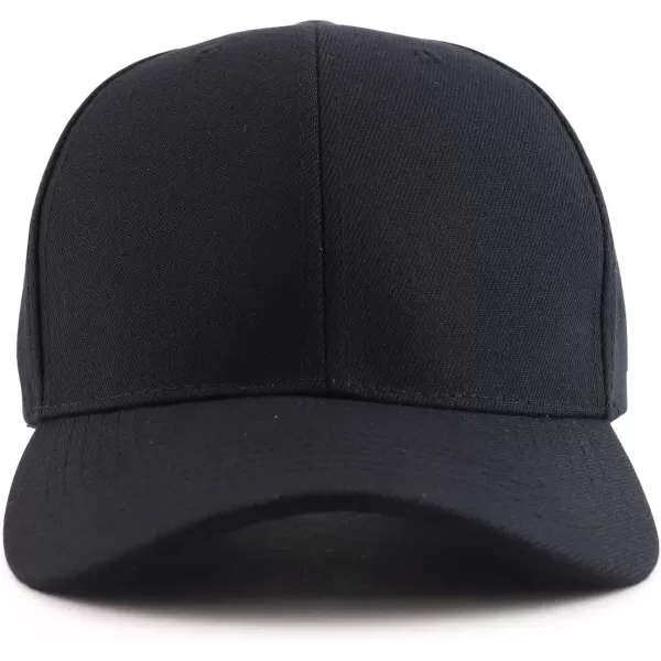 imageTrendy Apparel Shop Oversized Big XXL Safety Neon Structured Plain Baseball CapBlack