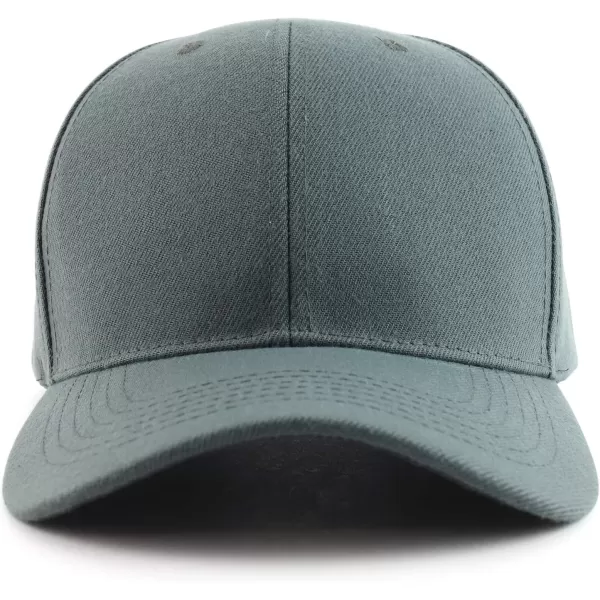 imageTrendy Apparel Shop Oversized Big XXL Safety Neon Structured Plain Baseball CapDark Grey