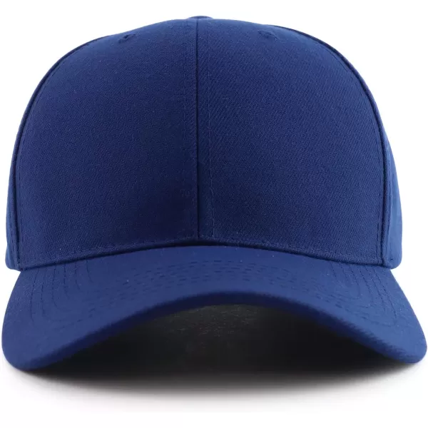 imageTrendy Apparel Shop Oversized Big XXL Safety Neon Structured Plain Baseball CapNavy