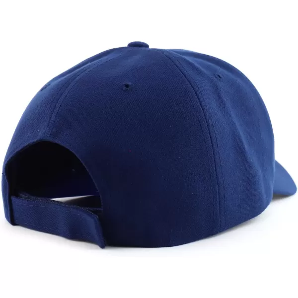 imageTrendy Apparel Shop Oversized Big XXL Safety Neon Structured Plain Baseball CapNavy