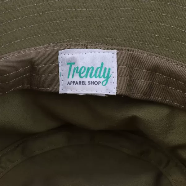 imageTrendy Apparel Shop XXL  XXXL Oversize Pigment Dyed Cotton Bucket HatKhaki