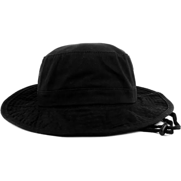 imageTrendy Apparel Shop XXL Oversize Large Brim 100 Cotton Outdoor Boonie HatBlack