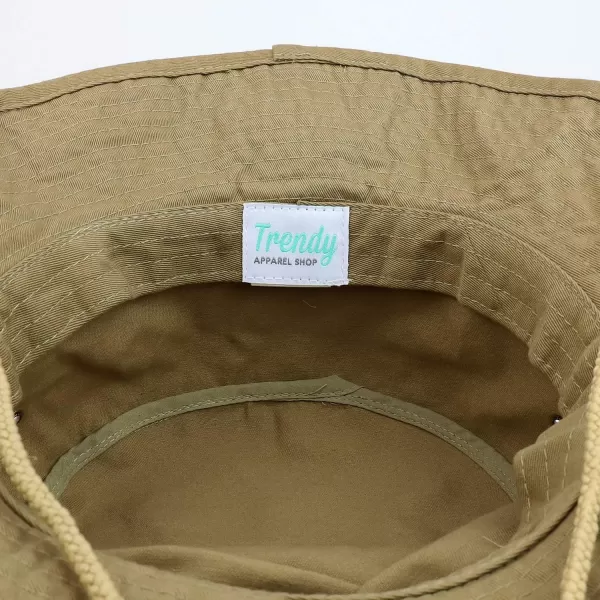 imageTrendy Apparel Shop XXL Oversize Large Brim 100 Cotton Outdoor Boonie HatKhaki
