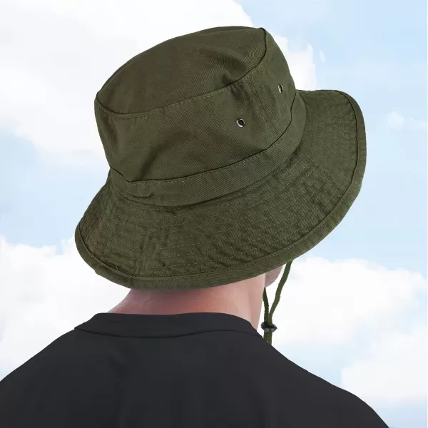 imageTrendy Apparel Shop XXL Oversize Large Brim 100 Cotton Outdoor Boonie HatNavy