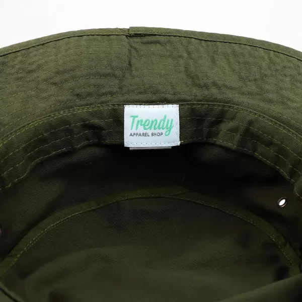 imageTrendy Apparel Shop XXL Oversize Large Brim 100 Cotton Outdoor Boonie HatOlive
