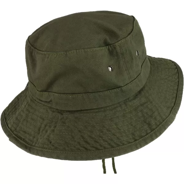 imageTrendy Apparel Shop XXL Oversize Large Brim 100 Cotton Outdoor Boonie HatOlive