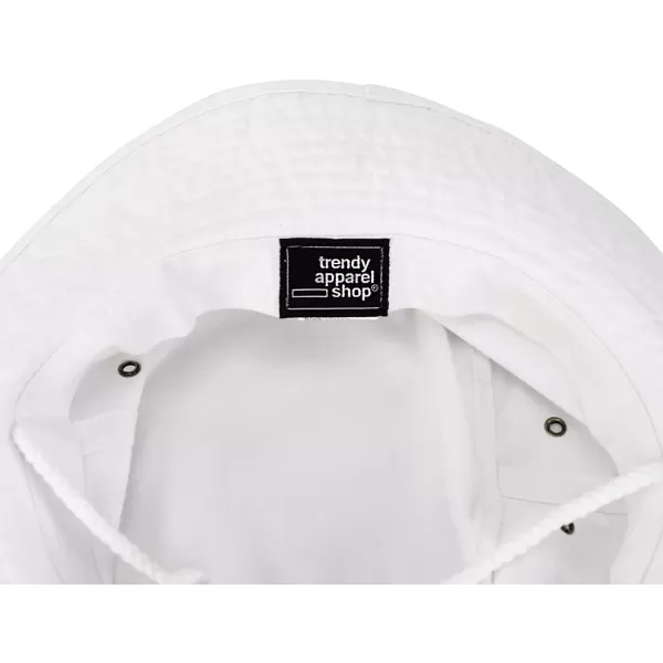 imageTrendy Apparel Shop XXL Oversize Large Brim 100 Cotton Outdoor Boonie HatWhite