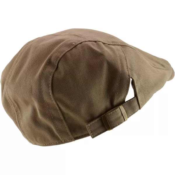 imageTrendy Apparel Shop XXL Oversized Large Cotton Ivy CapKhaki