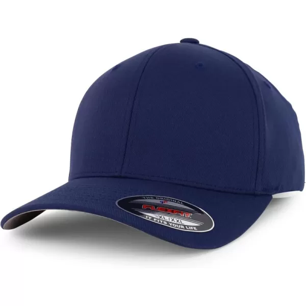 imageTrendy Apparel Shop Original Flexfit Oversized Baseball Fitted Cap  Fitted Up to 4XLNavy