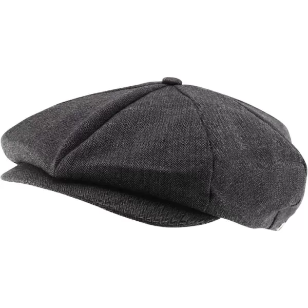 imageTrendy Apparel Shop Oversize Cotton Breathable Newsboy CapBlack