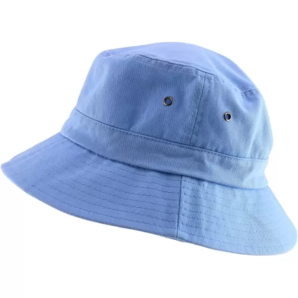 imageTrendy Apparel Shop Oversize XXL  XXXL Short Brim Outdoor Bucket HatCarolina Blue