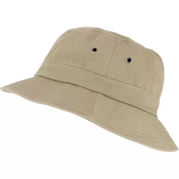 imageTrendy Apparel Shop Oversize XXL  XXXL Short Brim Outdoor Bucket HatKhaki