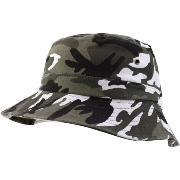 imageTrendy Apparel Shop Oversize XXL  XXXL Short Brim Outdoor Bucket HatUrban Camo